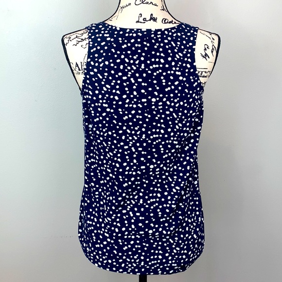 J. Crew Mercantile Sleeveless Top Abstract Polka Dot NWOT - Picture 6 of 7